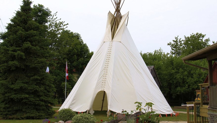 A traditional tipi at a historical park.