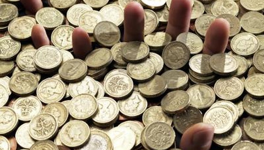 Saving coins can add up to enough funds to warrant a bank deposit.
