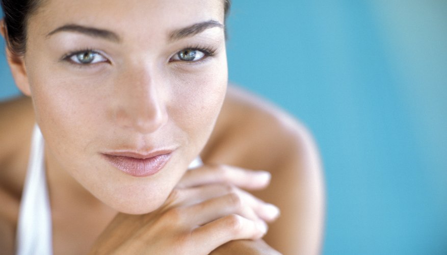 Pull your hair away from your face when washing your skin and applying makeup.