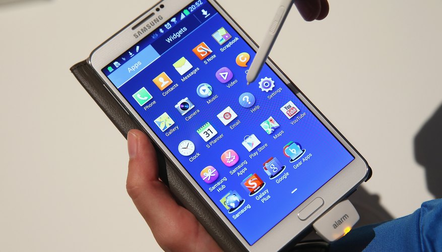 Back up important information on the Galaxy Note before doing a hard reset.