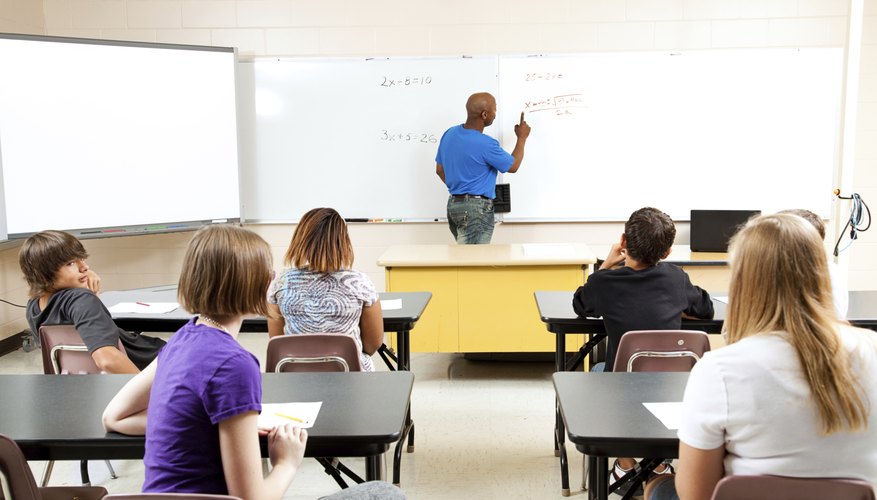An image of an algebra class.