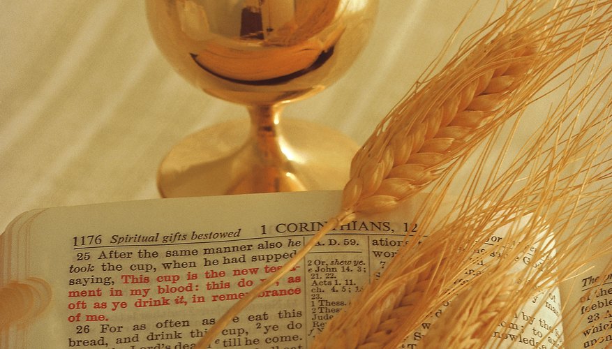 Receiving Communion for the first time is often commemorated with gifts decorated with symbols of wheat and chalices.