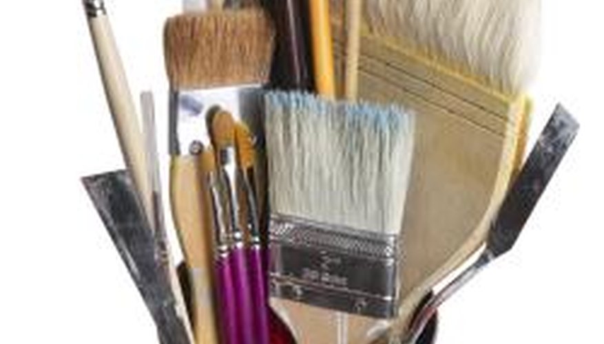Turpentine is often used to clean brushes and art supplies.