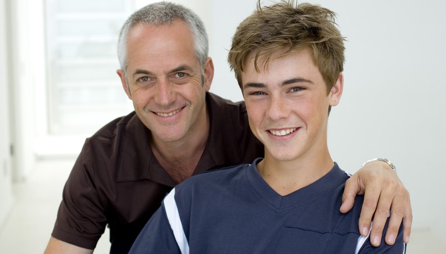 Linking your father from your Facebook profile optionally displays the family tie.