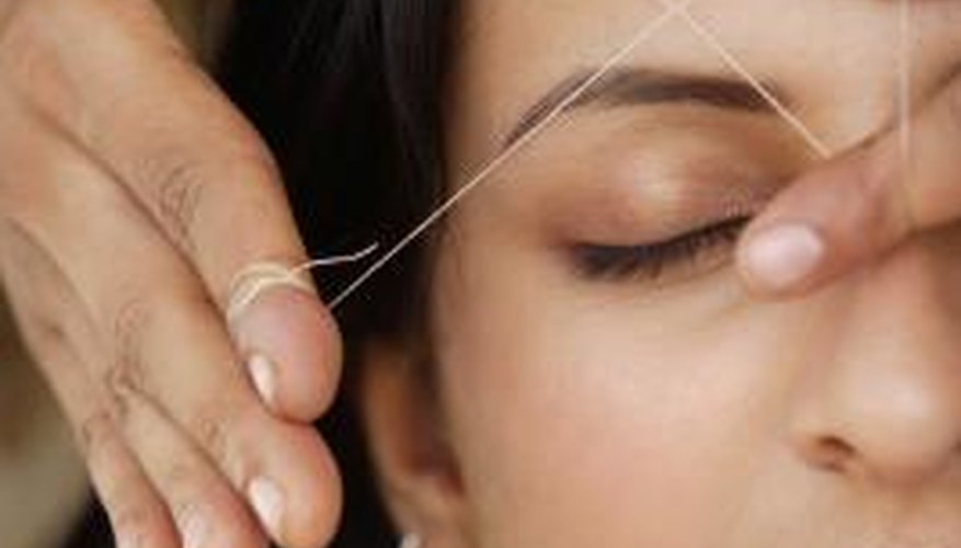 Threading offers a quick way to clean and shape brows.