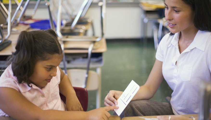 Flashcards, diagrams, maps, charts, or hands-on demonstrations--as both a complement to and a substitute for explanatory speech