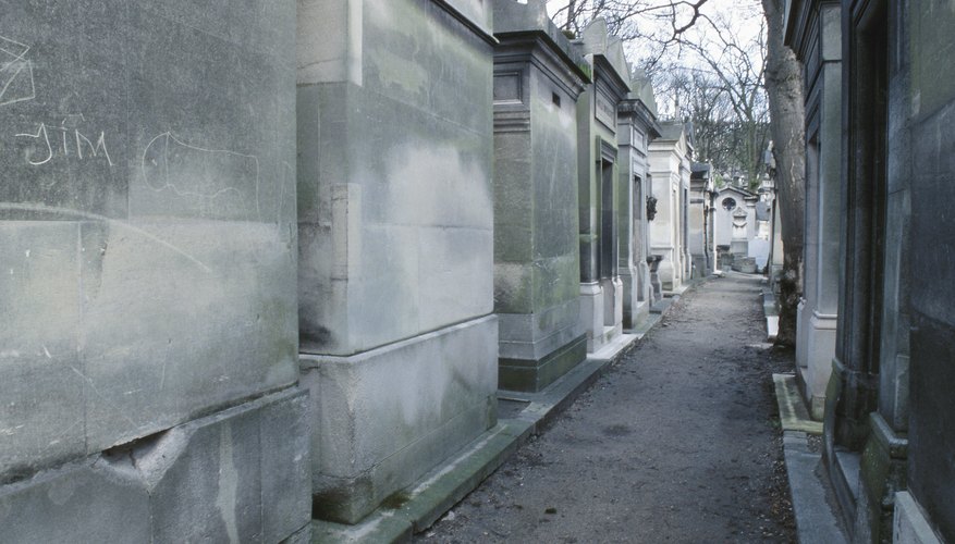 Mausoleums are above-ground, free-standing tomb structures.