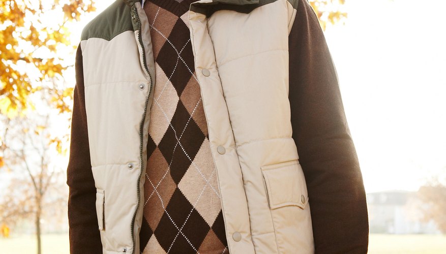 Argyle sweaters and button-down Oxford shirts are preppy essentials.