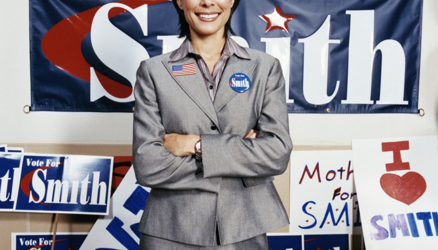 Campaign workers should not place political signs on public property.