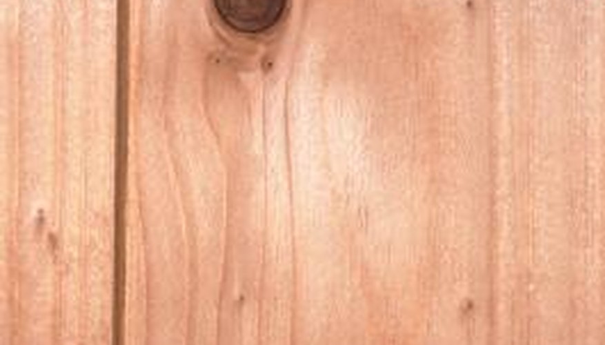 Treat knots to ensure a uniform finish on wood surfaces.