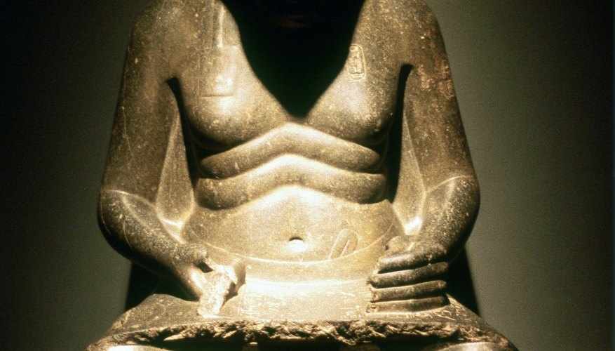 Scribes represent a small portion of ancient Egyptian society who were literate.