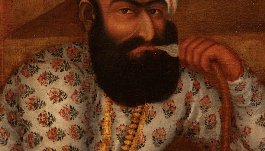 Detail of an 18th-century painting from the Aga Khan Museum.