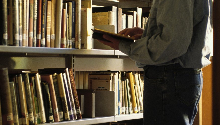 Dissertation writing means many hours in the library.