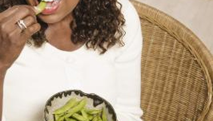 Soybeans in their shell -- edamame -- are a treat to eat, but only if they are cooked first.