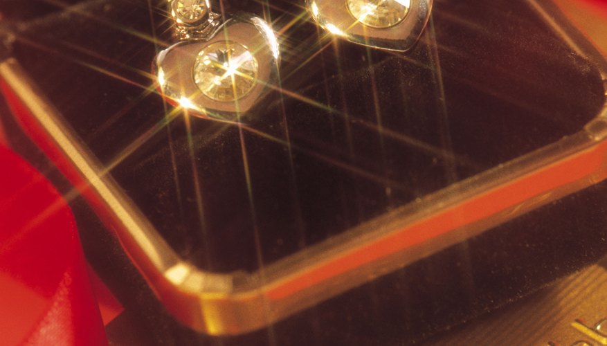 Remove the gunk so your diamond earrings shine.