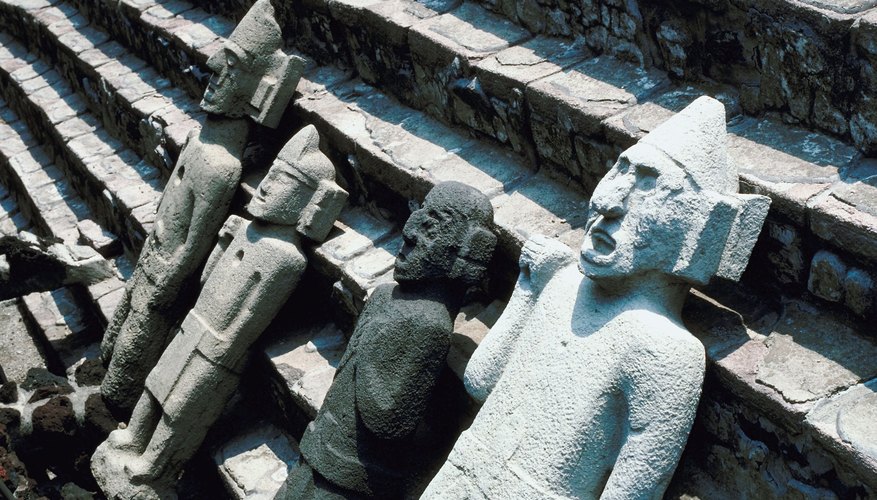 The Aztecs conducted human sacrifices to the sun god.