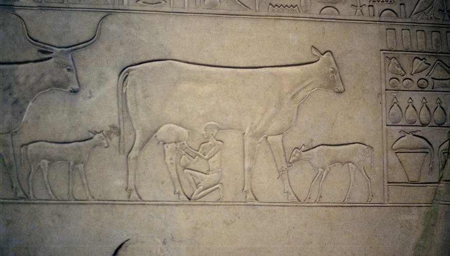 Divine symbols were often portrayed on sarcophagi.