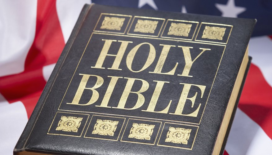 The Bible does not give explicit instructions on flag-flying etiquette.