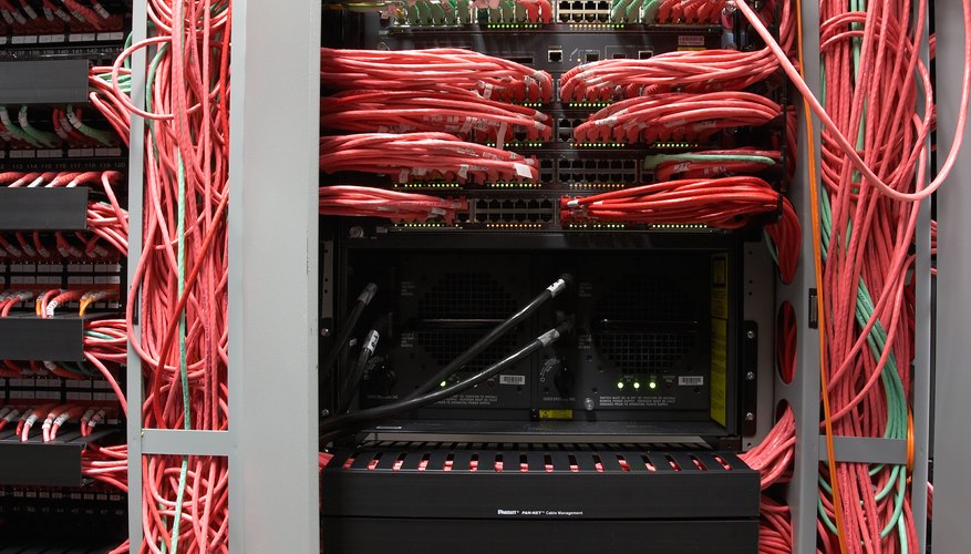 Mainframe computers required miles of cable.