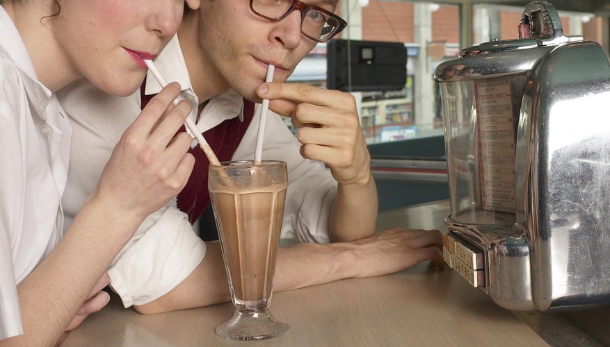 Milkshakes at diners were a popular trend in the 1950s.
