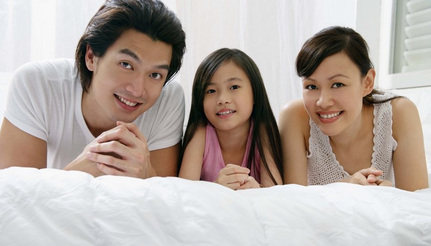 Young Chinese family