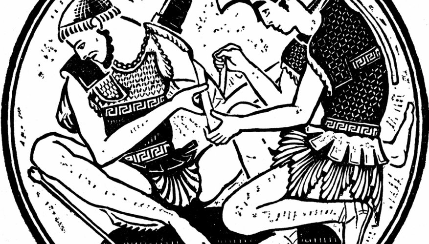 Achilles desecrated Hector's body after Hector killed Patroclus.