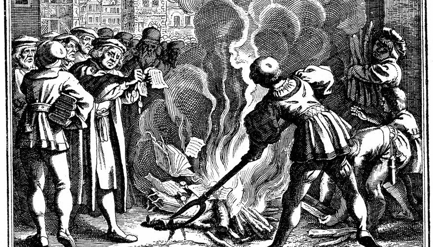 Luther burned the papal bull and looked for reform outside the papacy.