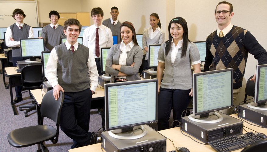Students in computer lab.
