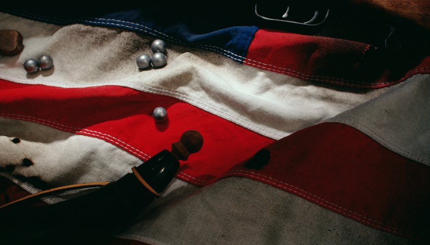 Guns were largely custom made during the American Revolution.