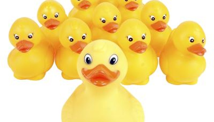 Rubber duck races can be run on dry land.