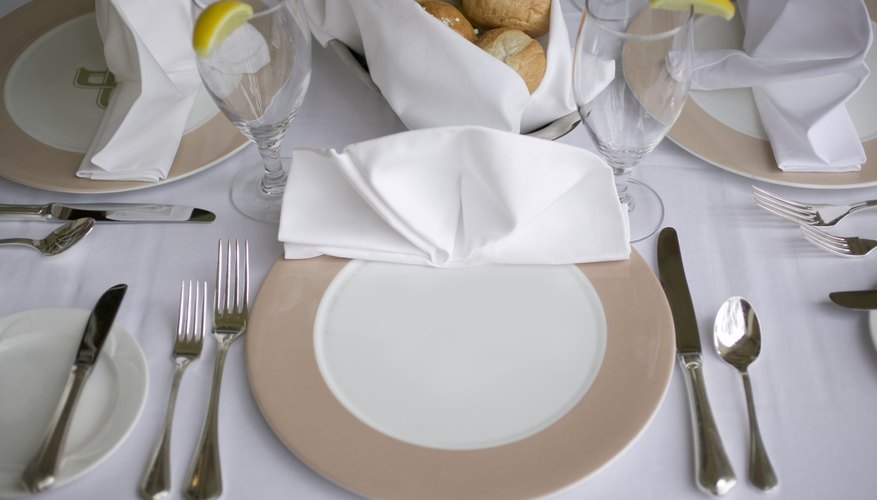 Begin with the silverware that is the farthest from your plate.