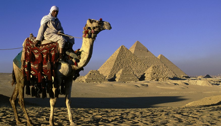 The pyramids have chambers once filled with treasures for use in the afterlife.
