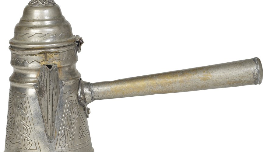 Traditional Arab coffee pot.