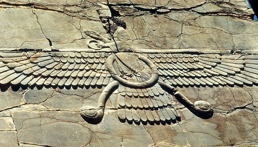 The Faravahar is a symbol of Zoroastrianism, an official religion of ancient Persia, which influenced several of today's world religions.