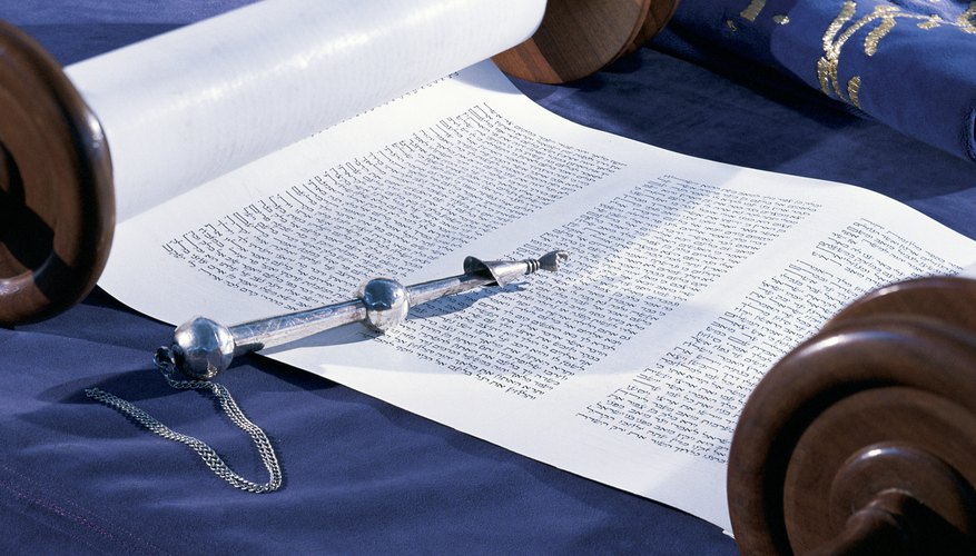 Torah scrolls are never directly touched while being read.