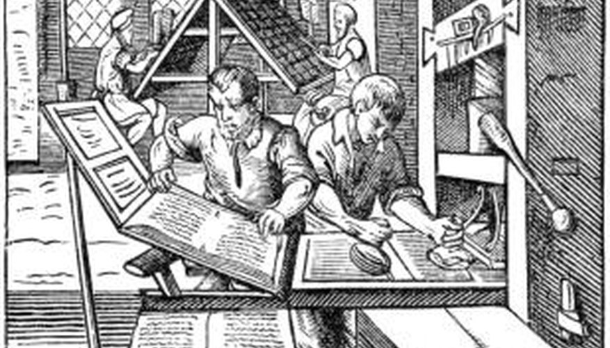 Woodcut printing is one of the earliest methods of mass printing.