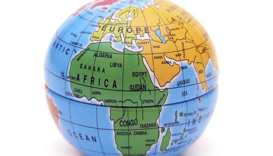 The globe shows children where continents are in relation to one another, as well as what they look like.