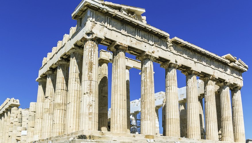 The Parthenon in Athens, Greece.