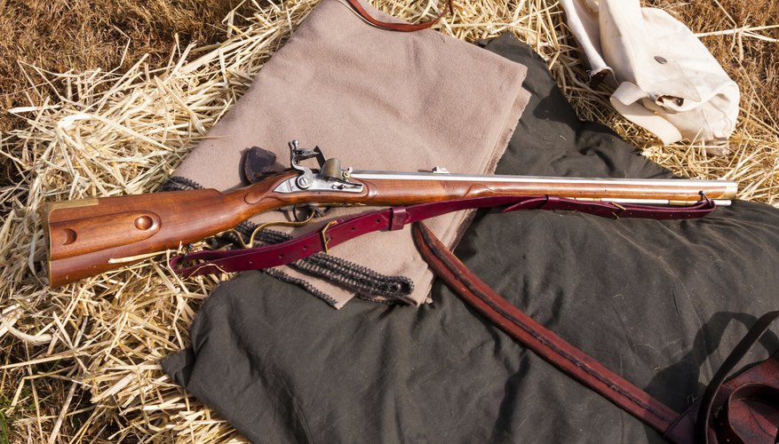 A Civil War rifle.