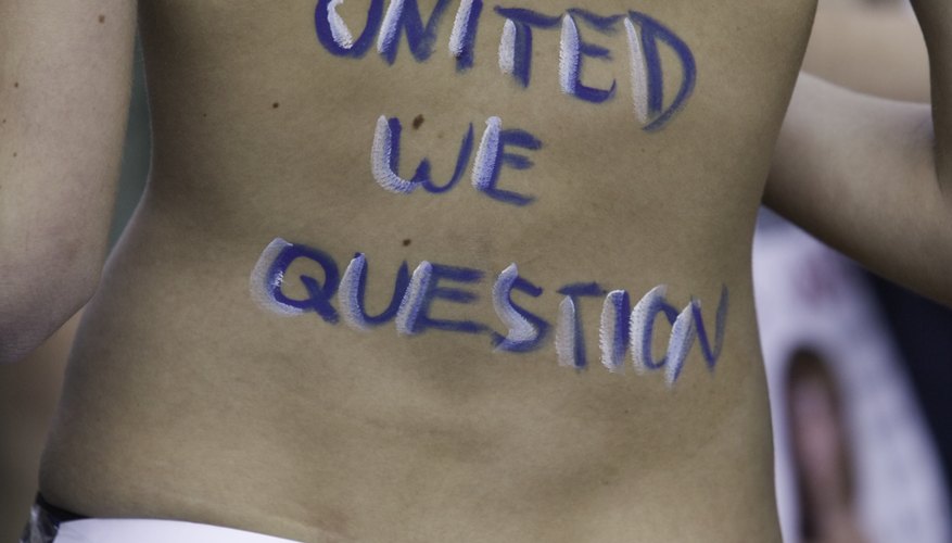 Public demonstrations were used to highlight feminist issues.