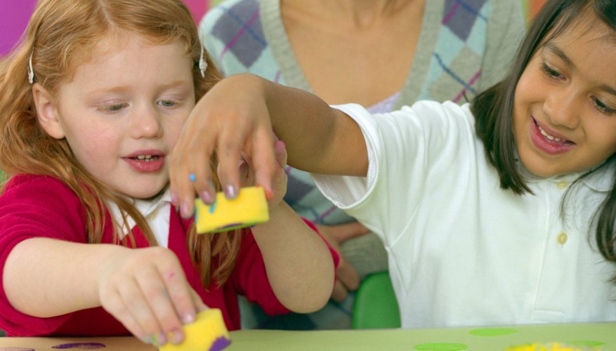 Sponge painting is a fun activity for assessing the students' understanding of analogies.