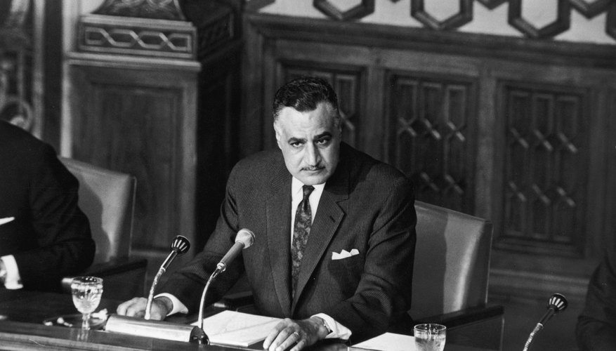 Gamal Abdel Nasser was president of Egypt and the United Arab Republic.
