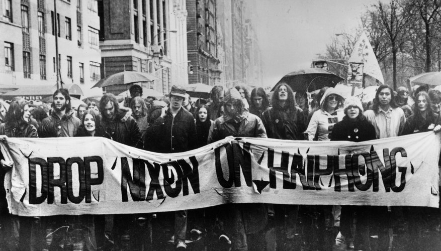 Anti-war protest in New York City in 1969