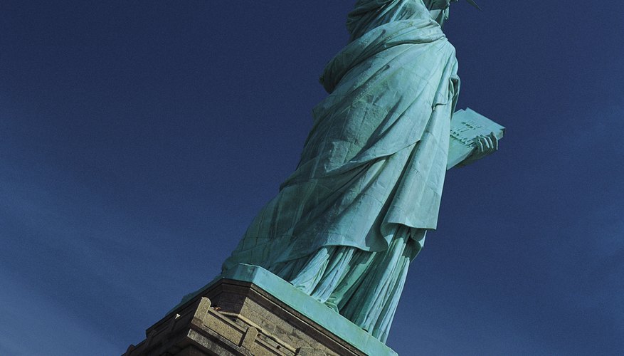 Lady Liberty welcomes immigrants