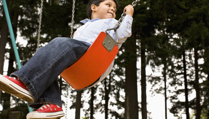 Child on swing