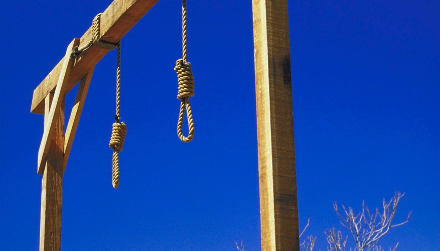 The witch hunts of Puritanism often ended in hanging of accused witches.
