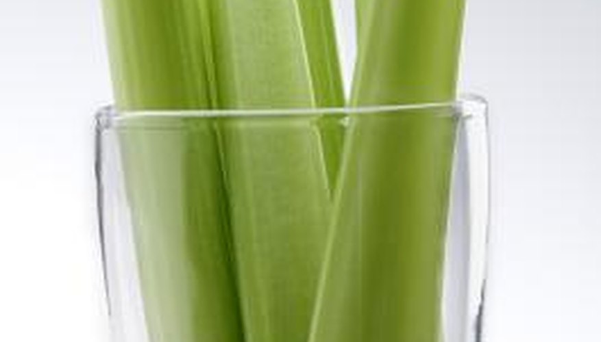 Celery is one of the most common stalk vegetables.