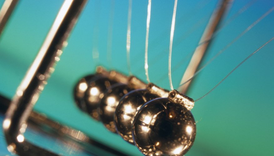 A Newton's cradle