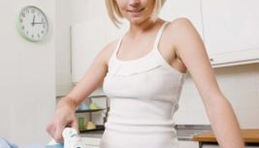Ironing the water stain is an effective way of getting rid of water spots on polyester fabric.