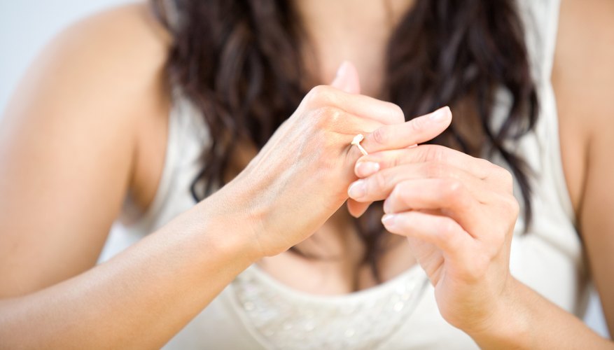 Leave the ring slightly loose to allow for finger swelling.